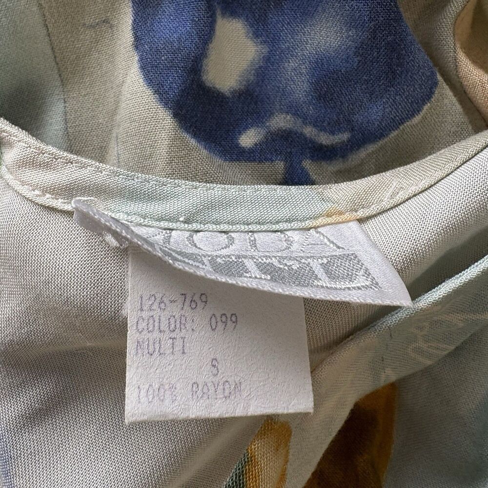 Vintage Fruit Print Overall Apron Midi Dress - Picture 7 of 9